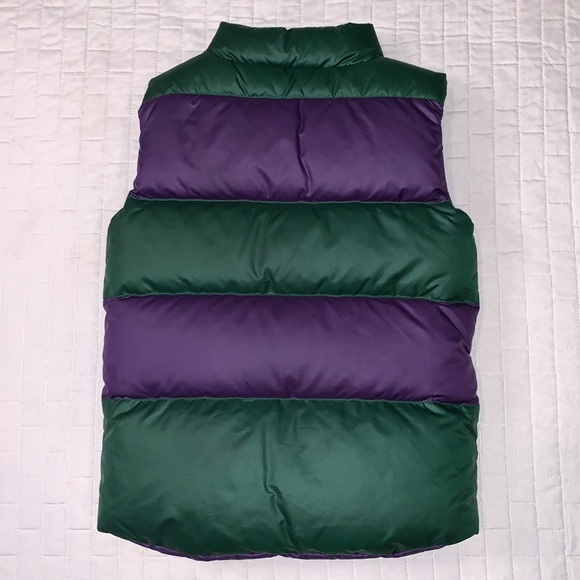 Ralph Lauren Polo Reversible Down Feather Puffer Vest, Purple & Green, Size 6X - Picture 8 of 16